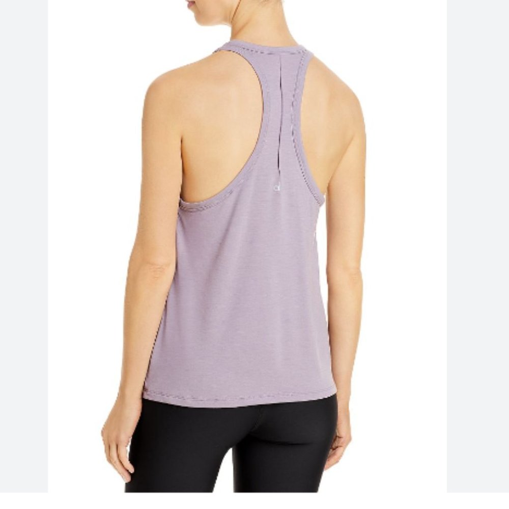 Alo Yoga Women's Motion Tank in Lavender Smoke - Picture 2 of 2